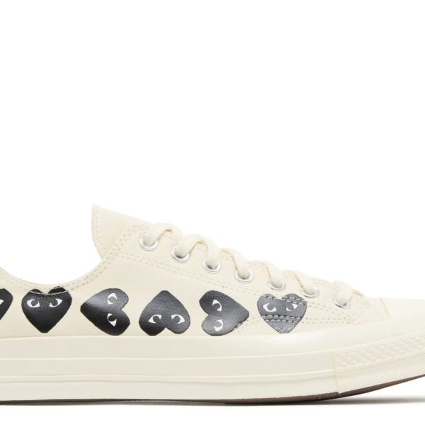 Comme des Garçons PLAY x Chuck 70 Low 'Multi Heart - Milk Black'