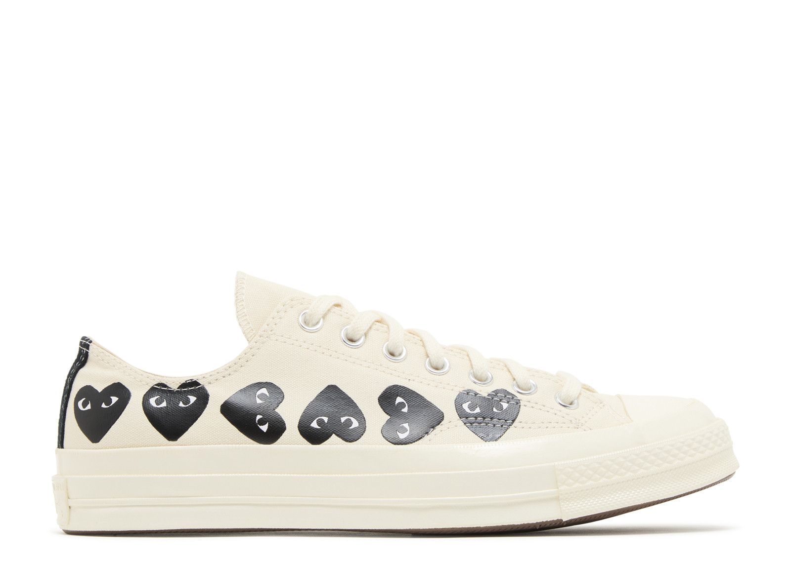 Comme des Garçons PLAY x Chuck 70 Low 'Multi Heart - Milk Black'