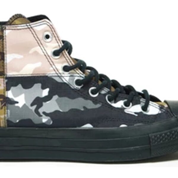 Chuck 70 High 'Patchwork Blocked - Camo Black'