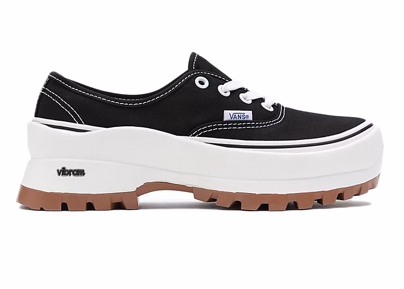 Wmns Authentic Vibram DX 'Black White Gum'